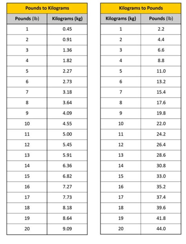 Understanding Weight Conversions: 110 Pounds Into Kilos