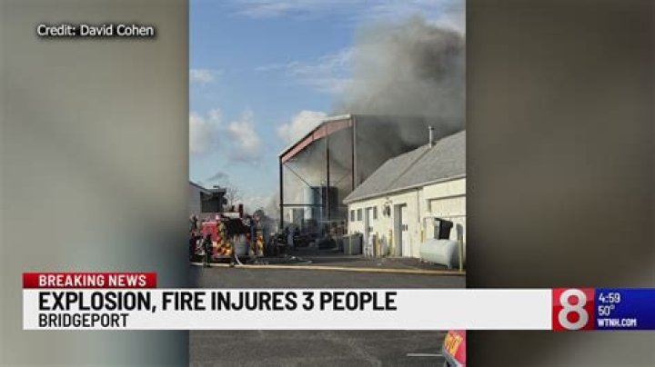 3 people injured in Connecticut facility explosion, fire