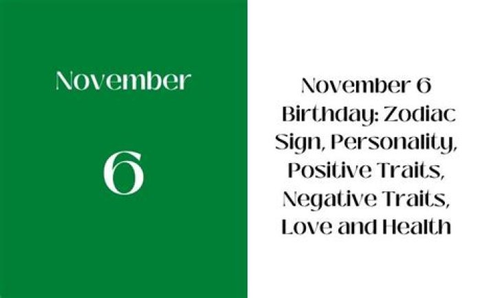 Unlocking The Secrets Of November 6th: Your Unique Birthday Personality