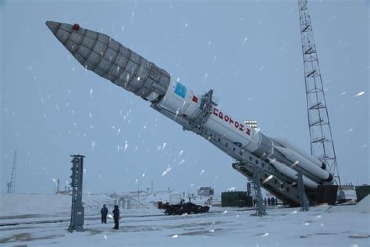 A Proton rocket launched overnight on its first flight in a year