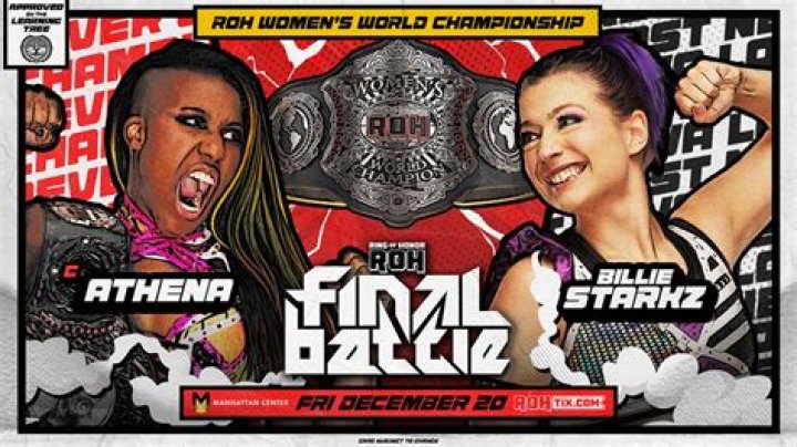 Athena Wins ROH Women’s World Title During Final Battle