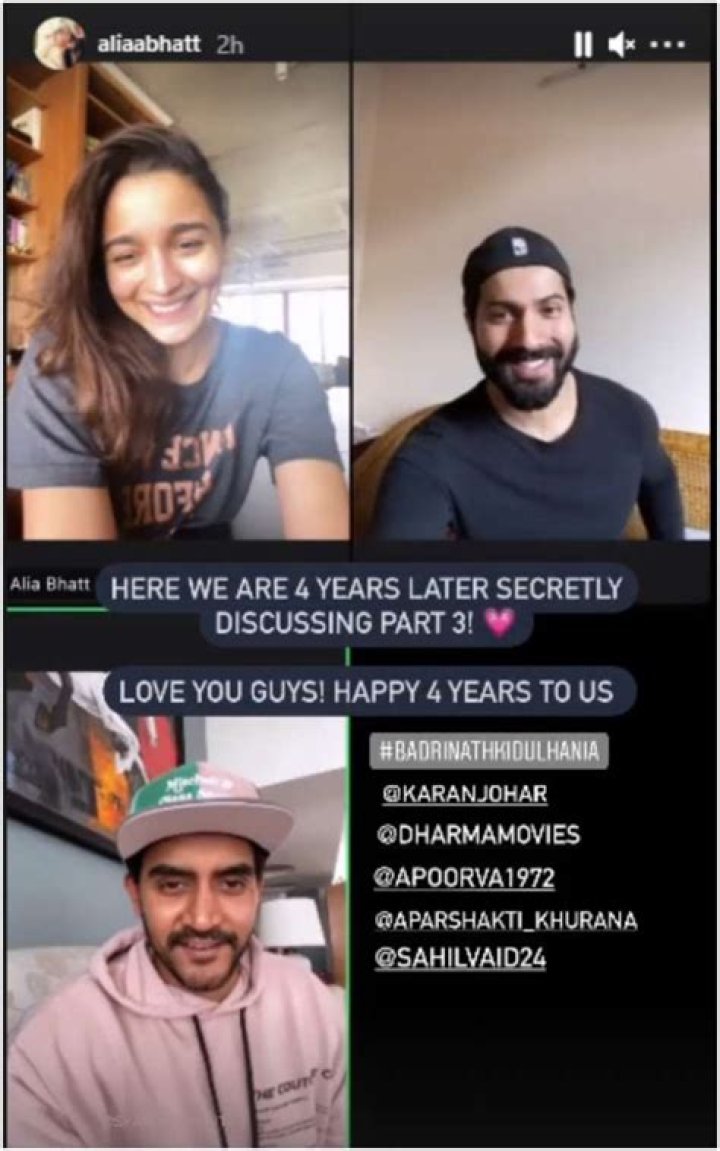 Alia Bhatt hints at another sequel with Varun Dhawan, director – India TV