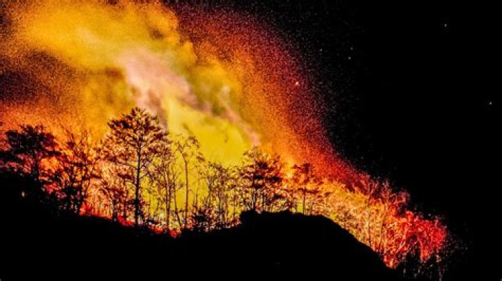 Wildfire From Interstate Crash Spreads Rapidly Over Mountains