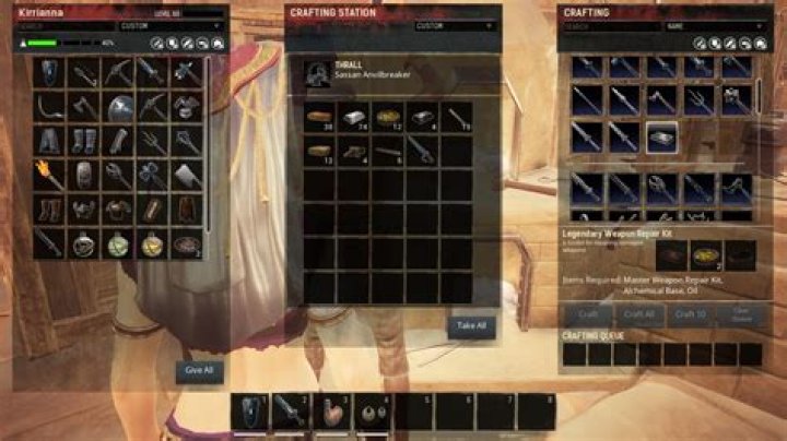 Quick Answer: Can You Craft Legendary Repair Kits Conan Exiles