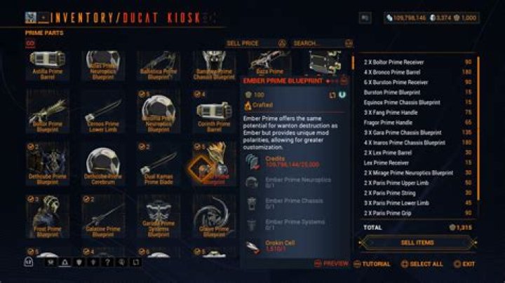 Can You Trade Prime Parts Once They Are Crafted