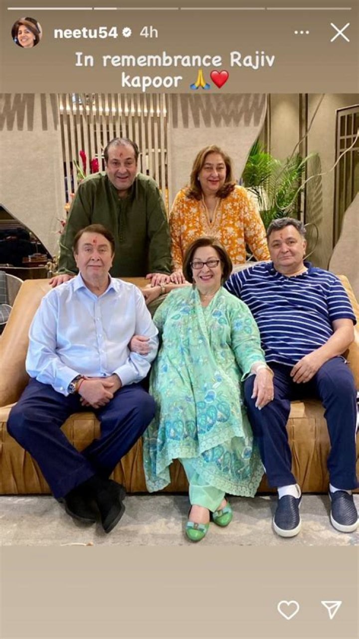 Is Rishi Kapoor suffering from cancer? Neetu Kapoor’s latest Instagram post raises concern about actor’s health – India TV