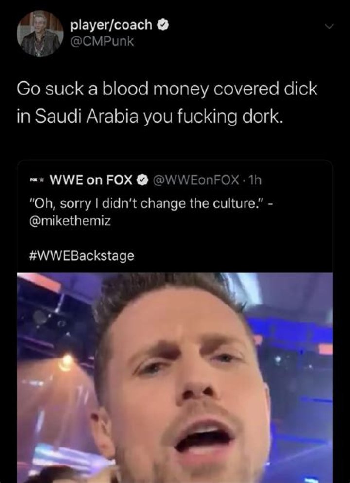 CM Punk Tells The Miz To ‘Go Suck A Blood Money Covered D*ck In Saudi Arabia’
