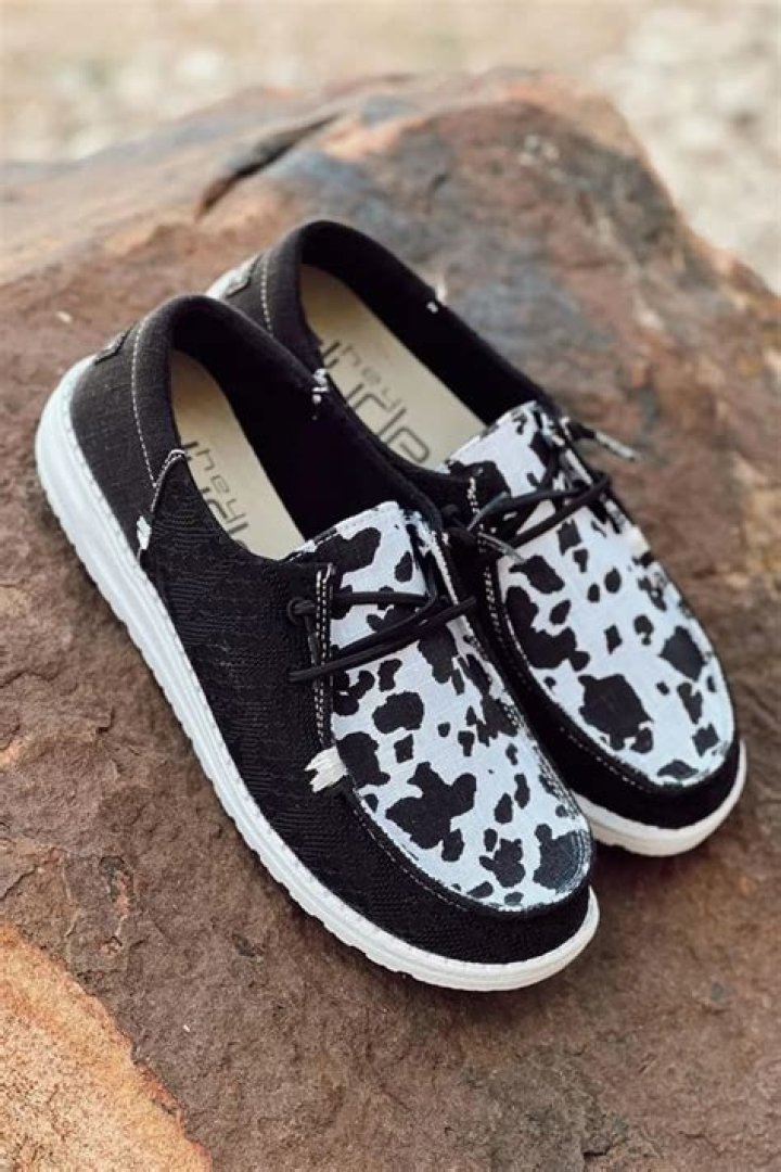 Cow Print Hey Dudes: The Ultimate Trend In Footwear