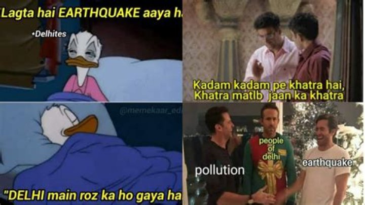 Delhi earthquake memes take over Twitter after strong tremors, netizens say 'sab hila dala re baba’ – India TV