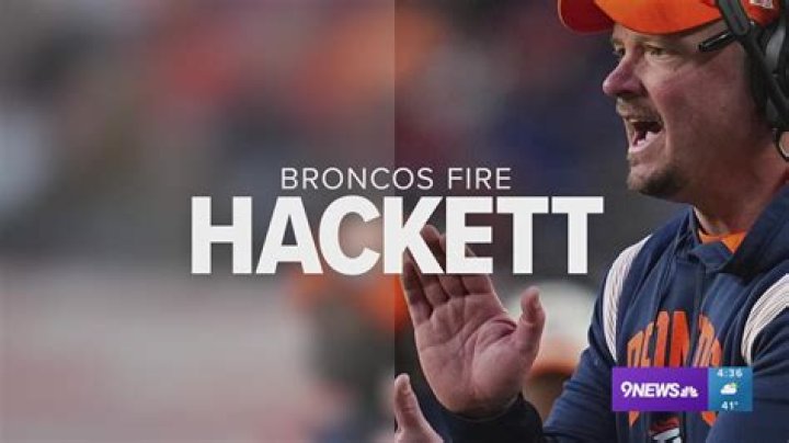 Denver Broncos fire rookie head coach Nathaniel Hackett