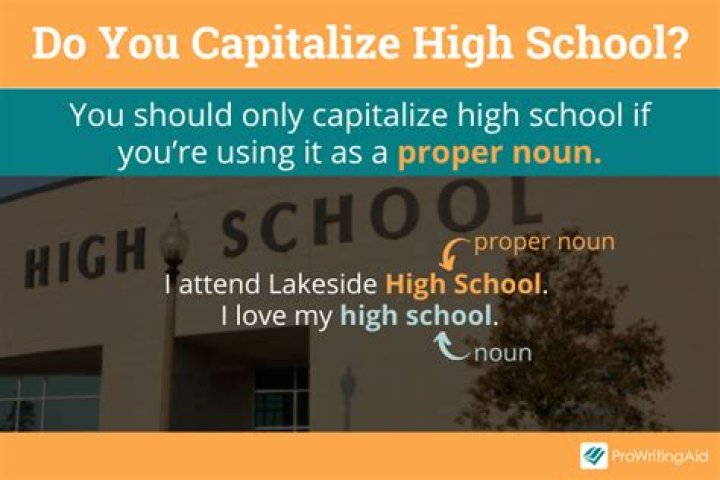 Quick Answer: Do You Capitalize Seniors In High School