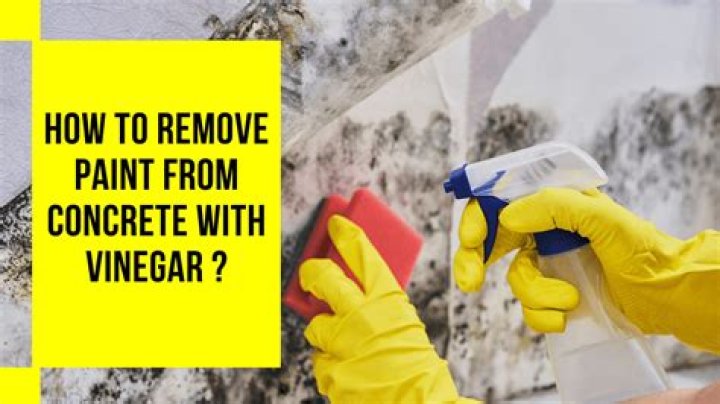 Quick Answer: Does Vinegar Remove Paint From Concrete