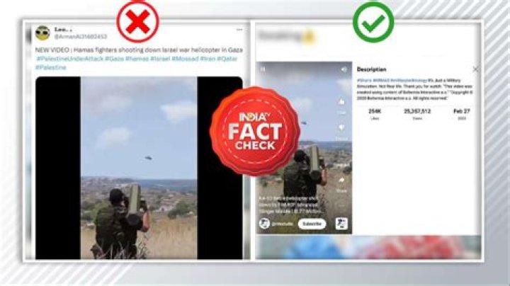 FACT CHECK: Misleading video game clip falsely depicted as Hamas-Israel conflict footage