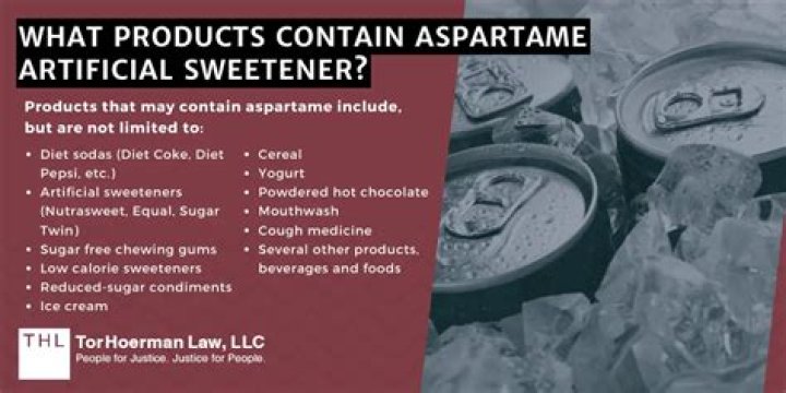 Which foods contain aspartame, the sweetener considered a possible carcinogen?