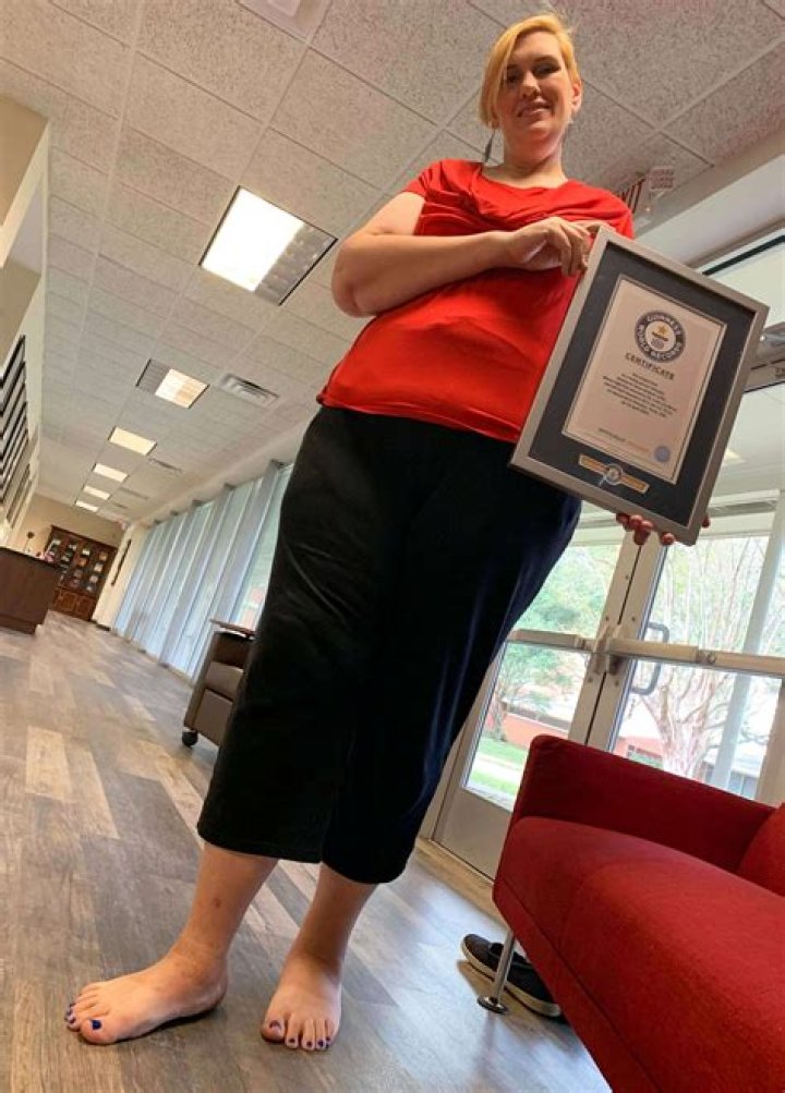 Guinness World Records Tanya Herbert has largest feet shoe size Texas United States – India TV