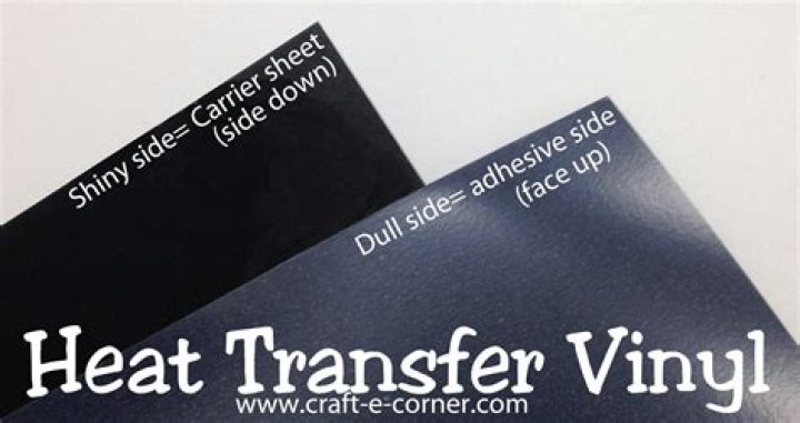 Quick Answer: Heat Transfer Vinyl Which Side Down