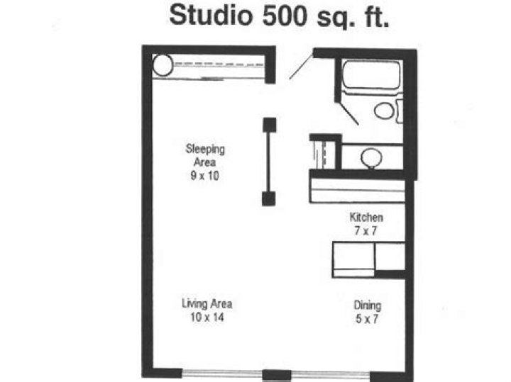 How Big Is A 500 Sq Ft Room