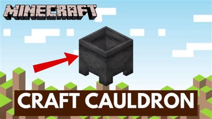 Quick Answer: How Do You Craft Cauldron In Minecraft