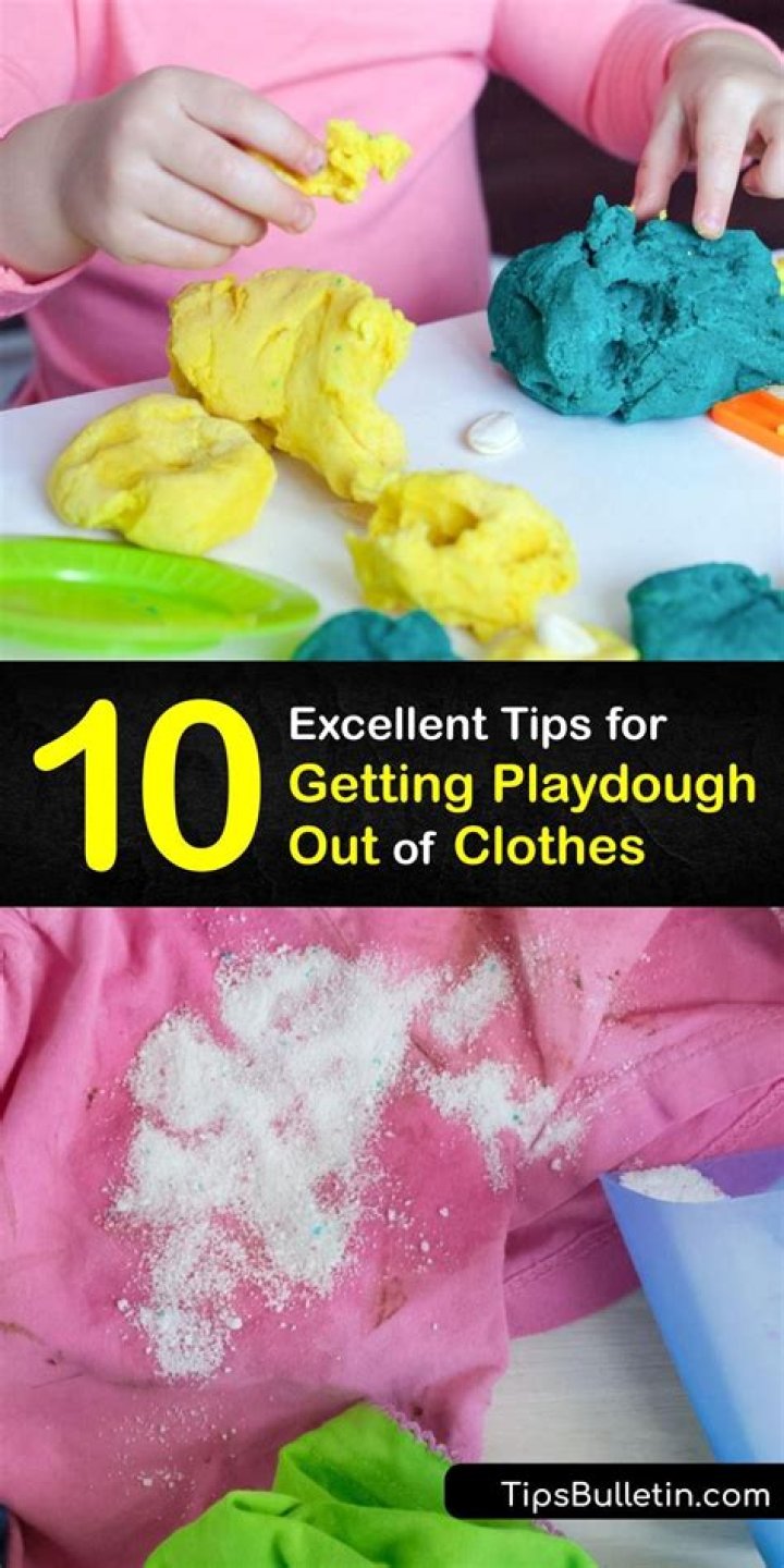 Quick Answer: How Do You Remove Playdough From Clothes