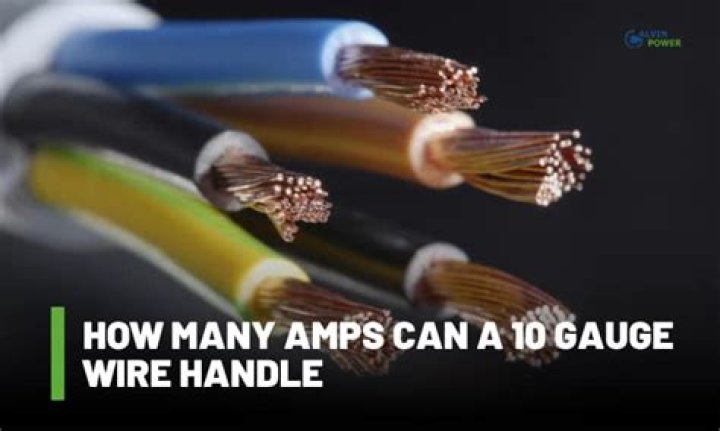 Quick Answer: How Many Amps Can 10 3 Wire Handle