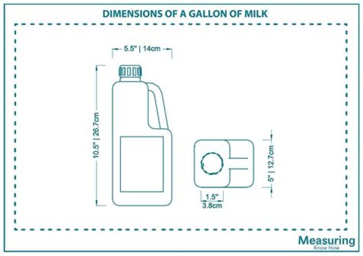 Question: How Tall Is A Gallon Of Milk