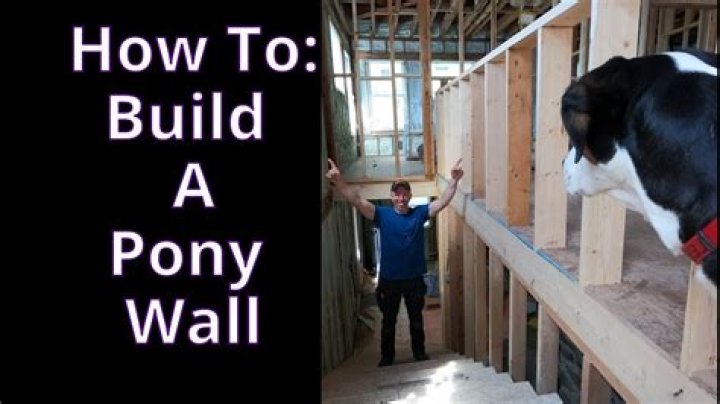 Question: How To Build A Pony Wall With Shelves
