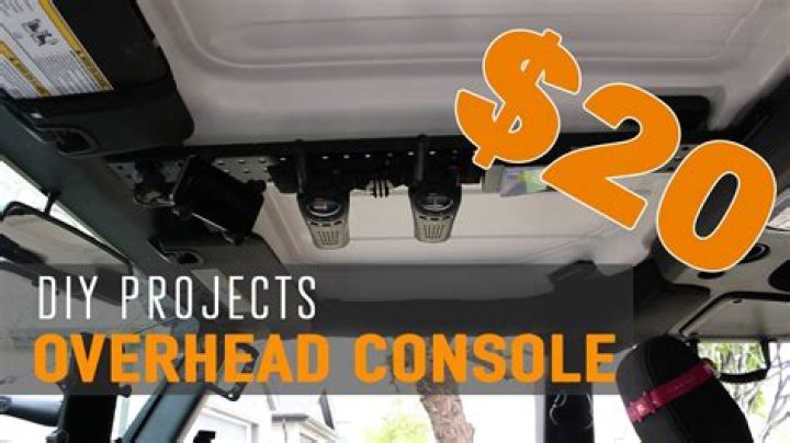 How To Build Diy Overhead Console
