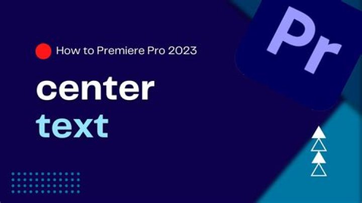 Question: How To Center Text In Premiere