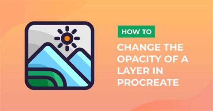 How To Change The Opacity Of A Layer In Procreate