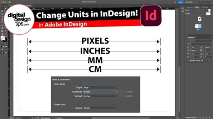 How To Change Units In Indesign