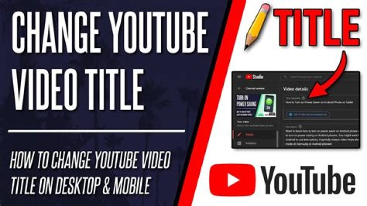 Question: How To Change Youtube Video Title