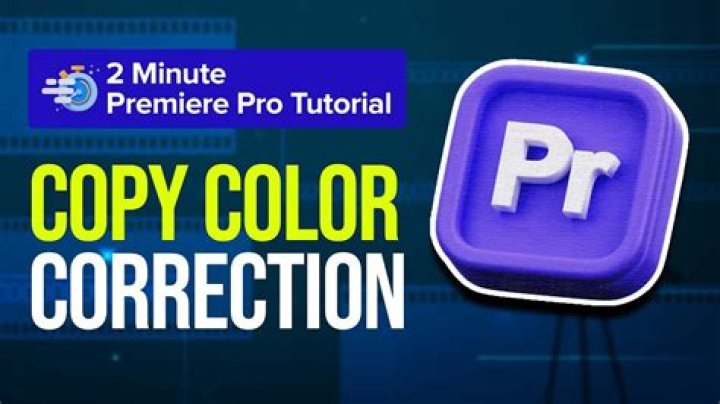 How To Copy Color Correction In Premiere