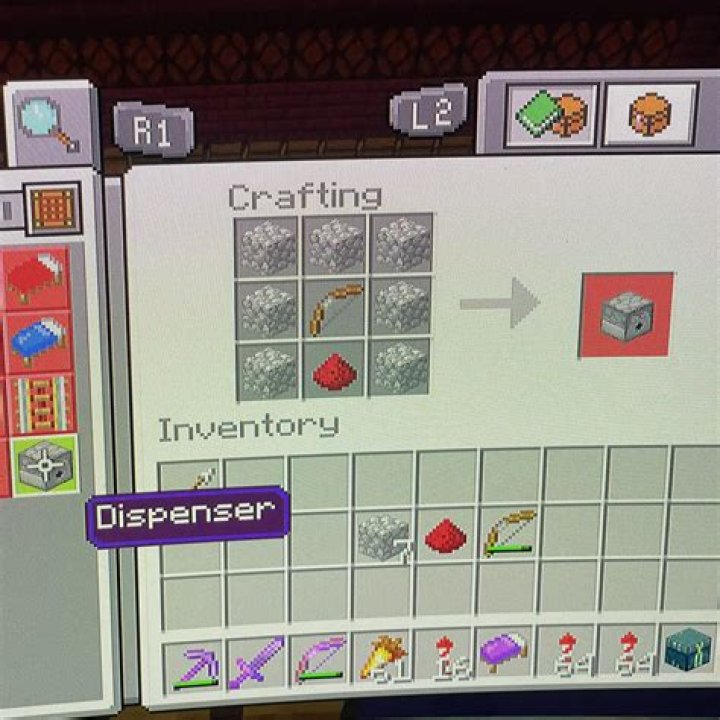 How To Craft A Arrow Dispenser In Minecraft