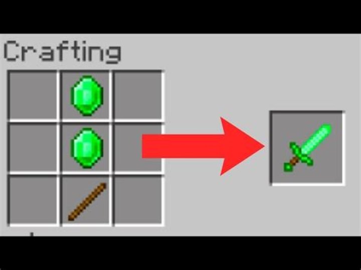 How To Craft A Emerald Sword In Minecraft