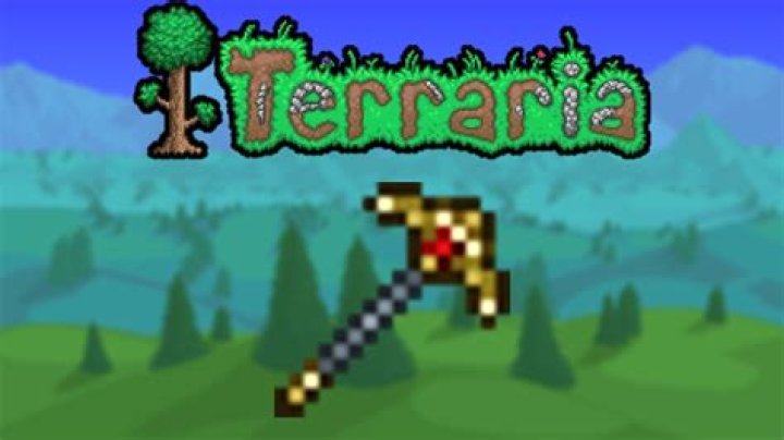 How To Craft A Gold Pickaxe In Terraria