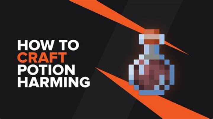 How To Craft A Harming Potion