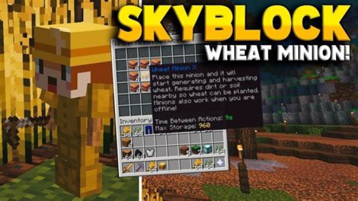 How To Craft A Mushroom Minion In Hypixel Skyblock