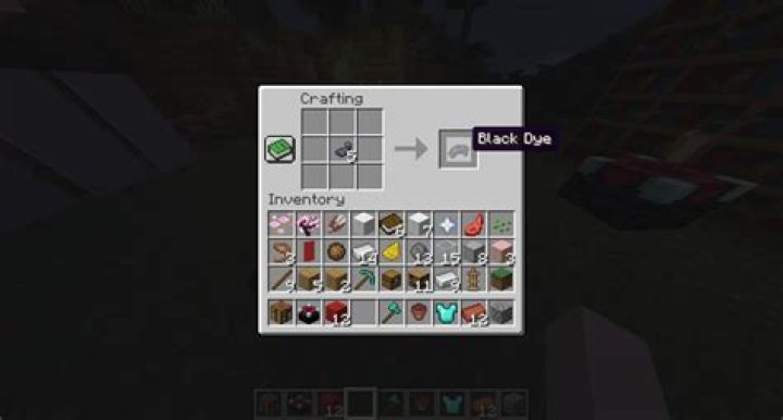 Quick Answer: How To Craft Black Dye Minecraft