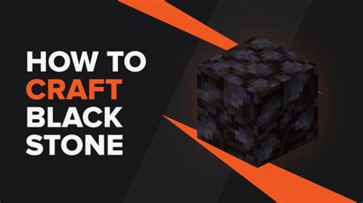 Question: How To Craft Black Stones