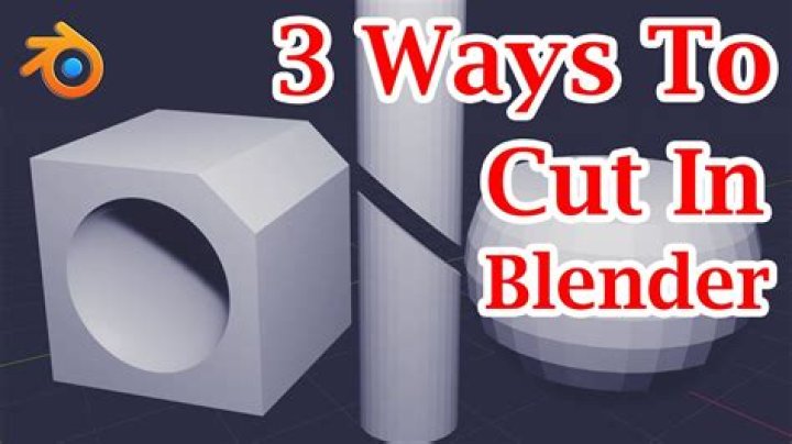 How To Cut An Object In Blender