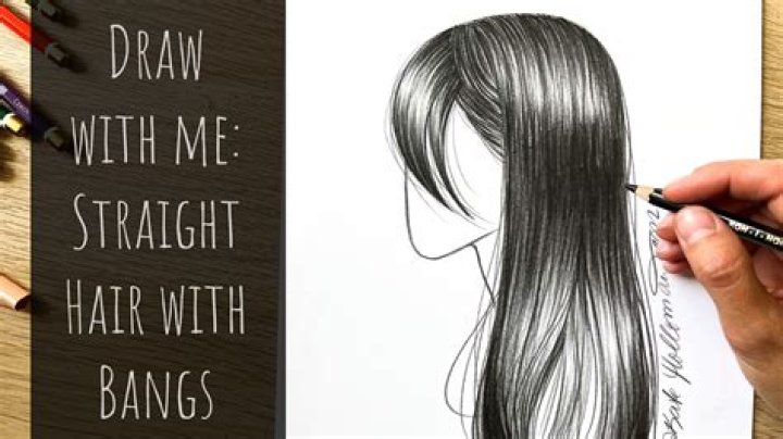 How To Draw Straight Hair In Pencil