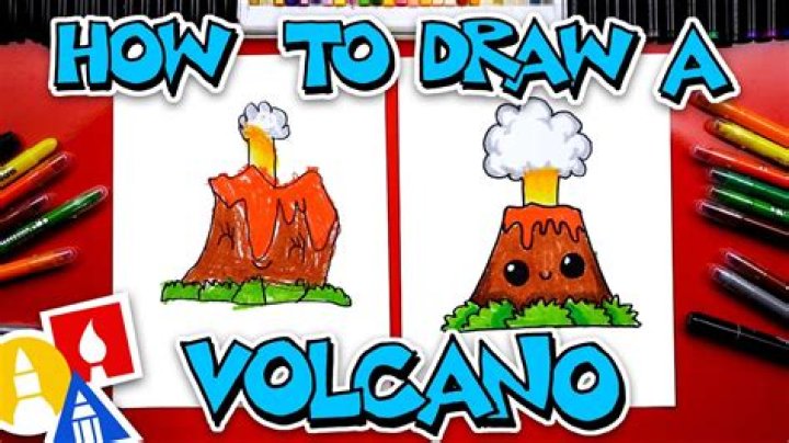 How To Draw Volcano Art For Kids Hub