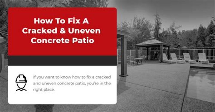 Quick Answer: How To Fix Cracked Uneven Concrete Patio