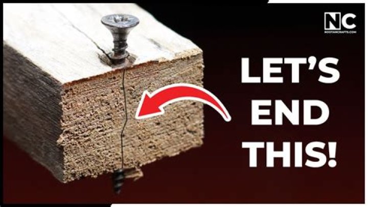 Question: How To Fix Split Wood From Screw