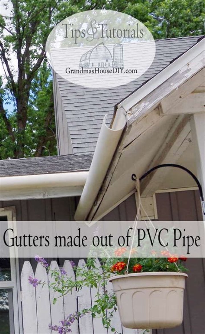 How To Hang Diy Gutters From Pvc Pipe