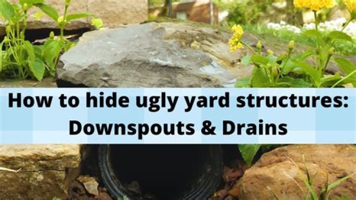 Quick Answer: How To Hide Sewer Drain In Yard