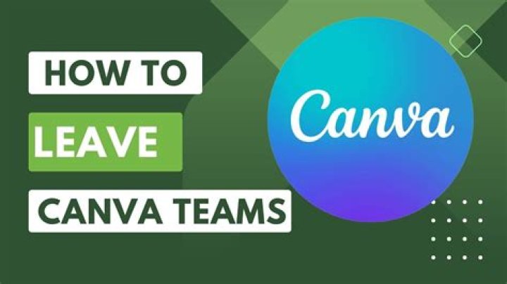 Quick Answer: How To Leave A Group Canvas