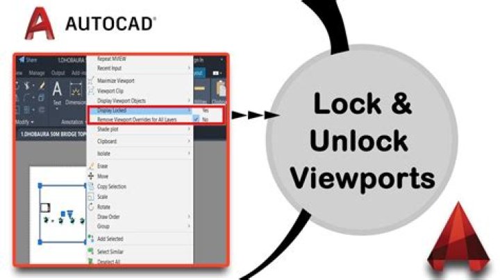 Question: How To Lock Viewport Autocad