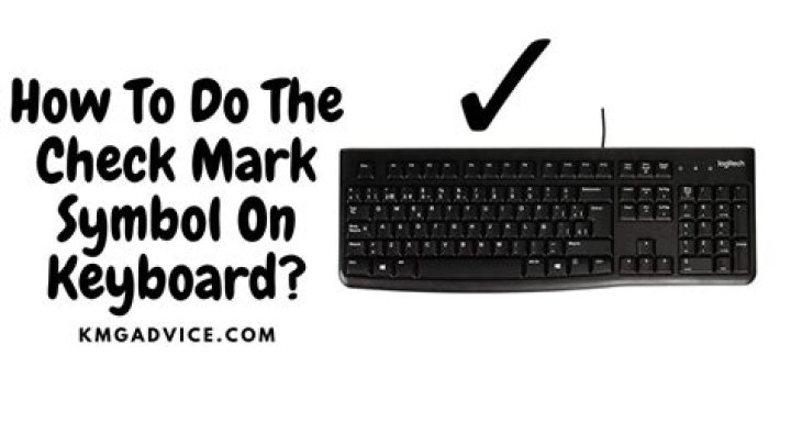 How To Make A Check Mark On Keyboard