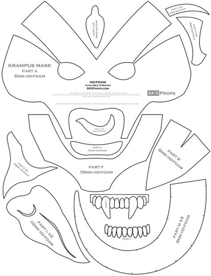 How To Make A Hinged Jaw Mask
